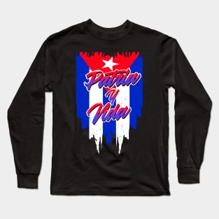 Patria Y Vida Cuban Pray Cuban Revolution Long Sleeve T-Shirt